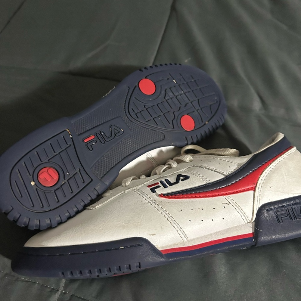 Fila Women’s White and Red Sneakers